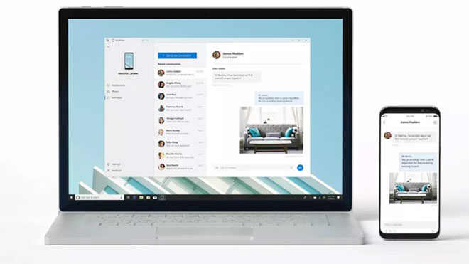 Microsoft Windows 10 Your Phone telefonunuz uygulaması