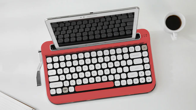 Daktilo tasarımlı mekanik klavye