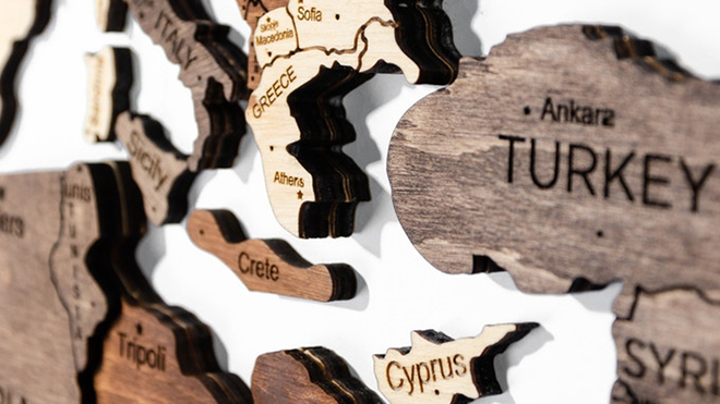 Ahsap Dünya Haritası