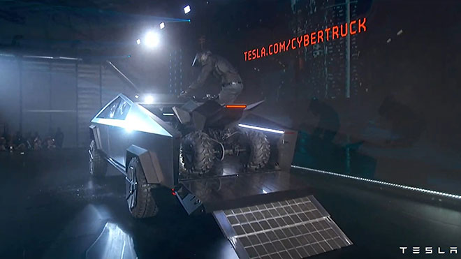 Tesla Cybertruck elektrikli pickup Tesla elektrikli ATV