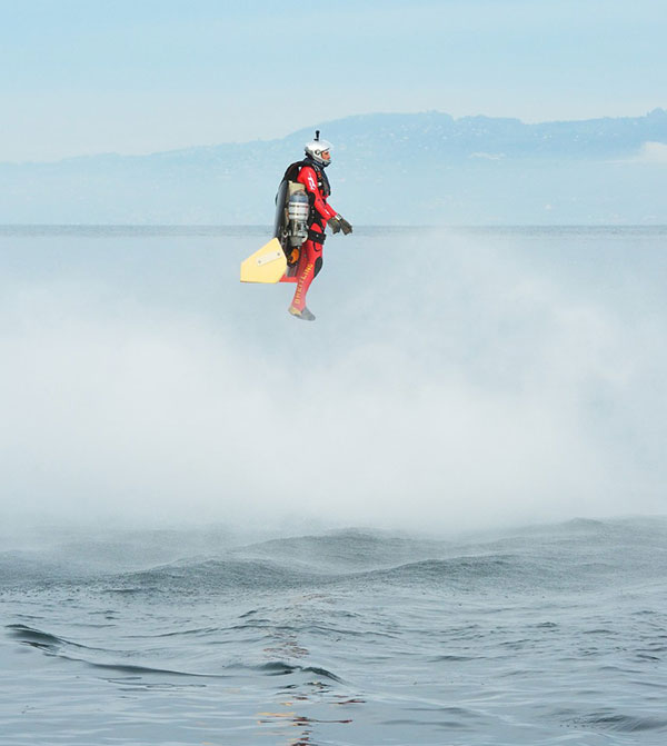 "Jetman" Yves Rossy jet wing