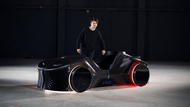 Üç boyutlu yazıcı ile elektrikli araç