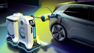 Volkswagen mobil şarj robotu