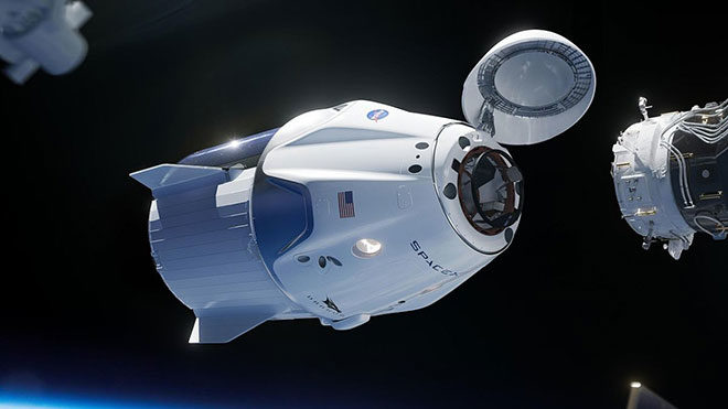 Elon Musk SpaceX Crew Dragon ISS