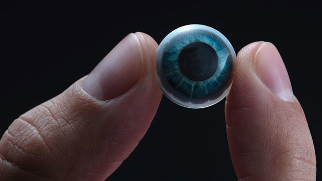 artırılmış gerçeklik temelli bir kontakt lens