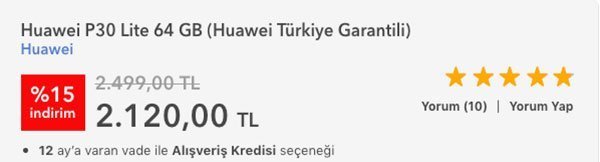 Huawei P30 Lite 64 GB