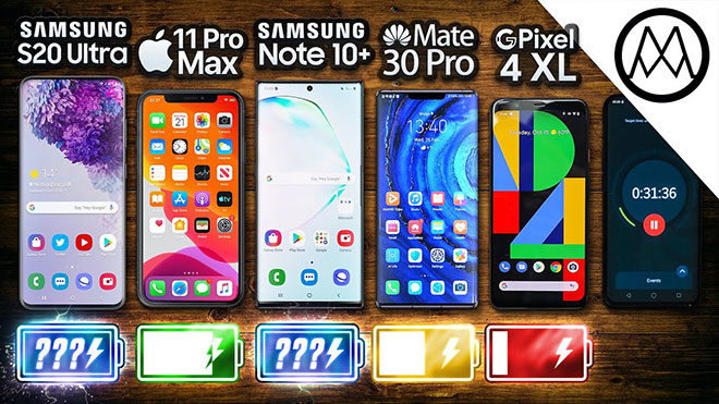 Samsung Galaxy S20 Ultra, Apple iPhone 11 Pro Max, Samsung Galaxy Note 10 Plus ve Huawei Mate 30 Pro