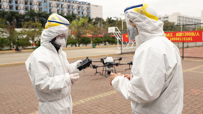 DJI drone koronavirüs