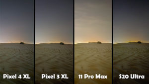 Google Pixel 4 XL Samsung Galaxy S20 Ultra iPhone 11 Pro Max