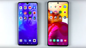 Xiaomi Mi Note 10 Samsung Galaxy A71