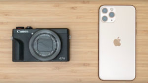 iPhone 11 Pro Canon PowerShot G7X Mark III