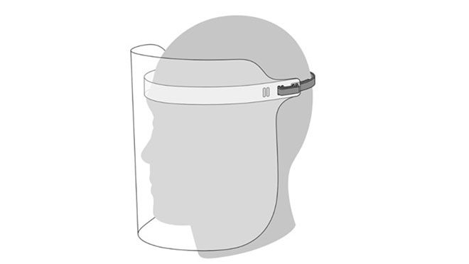 Apple yüz koruma kalkanı koronavirüs