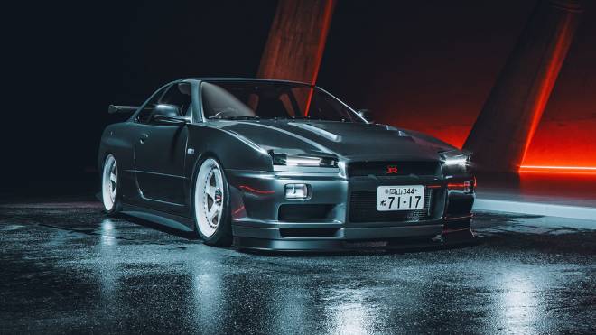 Nissan Skyline GTR R34 efsanesi açılır far tasarımıyla