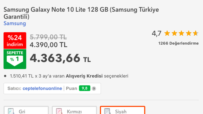 Samsung Galaxy Note 10 Lite