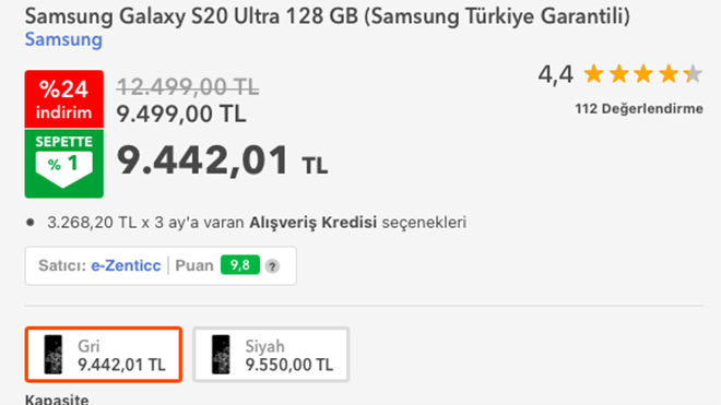 Samsung Galaxy S20 Ultra