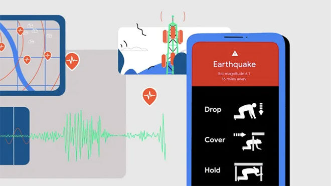 Google Android deprem ağı