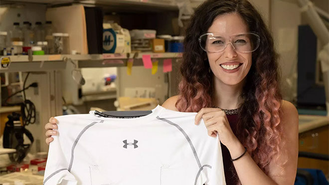 Araştırmacılar, yerleşik olarak nabız ölçebilen bir T-Shirt üretildi