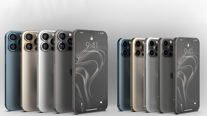 Konsept iPhone 13 Pro Max ve iPhone 13 Pro karşı karşıya 5 iPhone 13 Pro