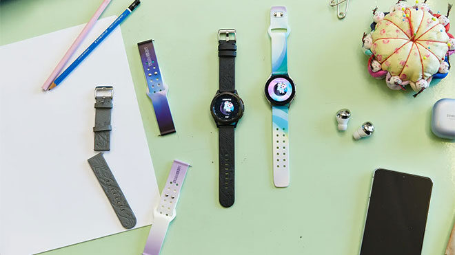 Samsung Galaxy Watch4 serisine elma kabuğundan kayışlar 5 Samsung Galaxy Watch4