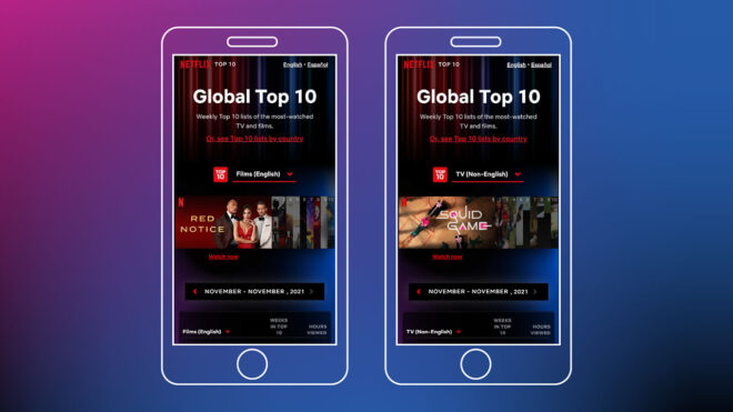 “Netflix Top 10” içerikler için özel bir internet sitesi hayata geçti