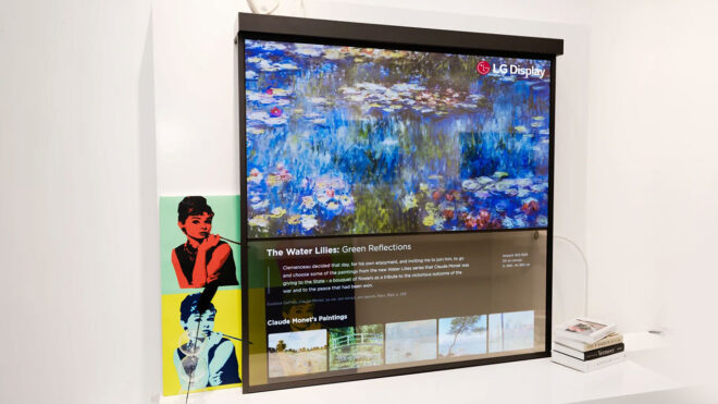 LG Display şeffaf OLED