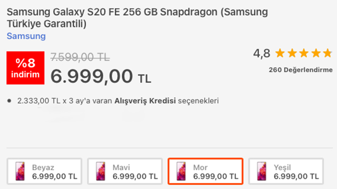 samsung galaxy s20 fe