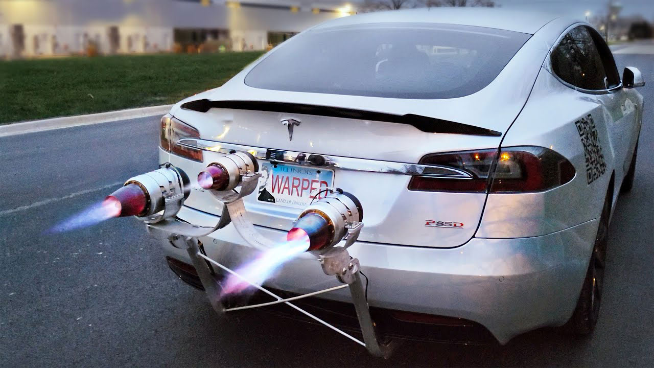 Tesla yapmadan başkası yaptı; jet motorlu Model S hazırlandı
