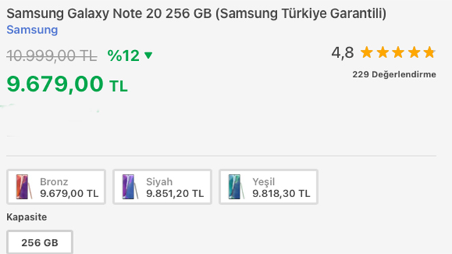 Samsung Galaxy Note 20