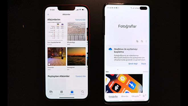 iPhone'dan Android'e fotoğraf aktarımı