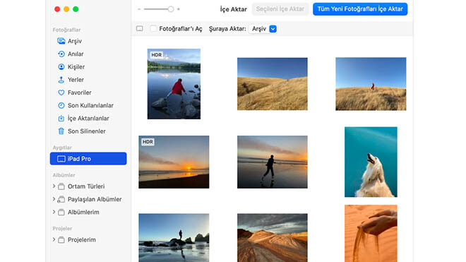 iPhone'daki fotograflari Windows'lu bilgisayarlara aktarma