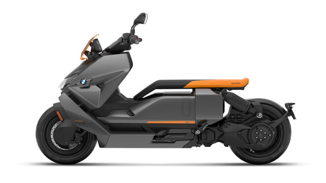 Fütüristik elektrikli motosiklet BMW CE 04