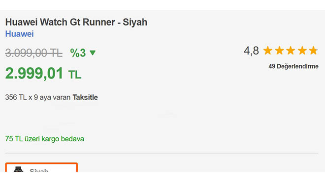 Huawei Watch GT Runner
