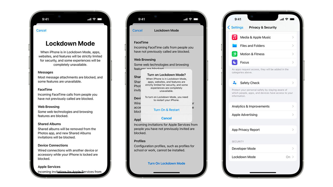 iOS 16 ve fazlası için üstün güvenlik sunan Lockdown Mode geliyor