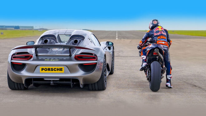 Porsche 918 Spyder ve MotoGP