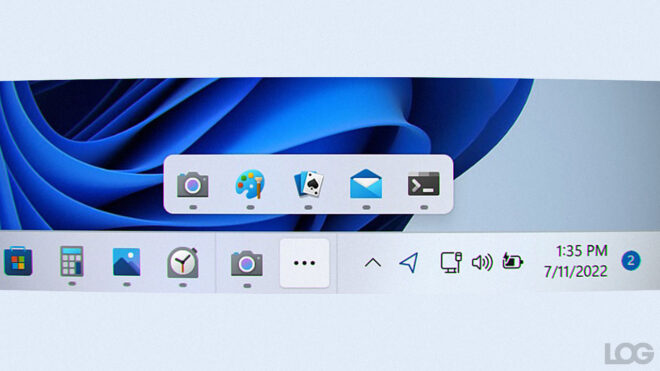 Windows 11 görev çubuğu LOG Tasarım