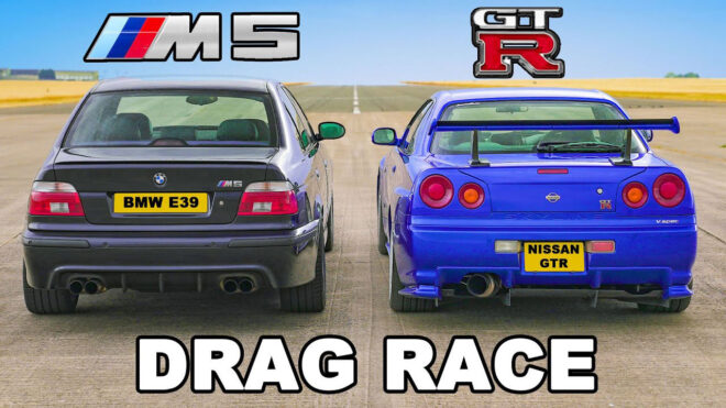 BMW E39 M5 ve R34 GT-R Skyline