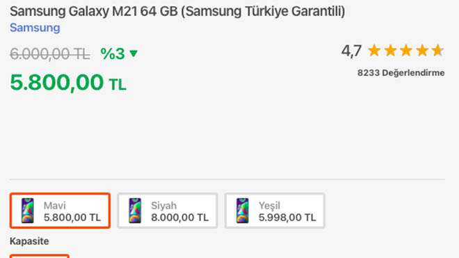 Samsung Galaxy M21