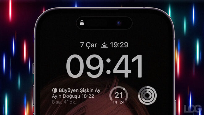 iPhone 14 Pro Hep Açık Ekran LOG Tasarım
