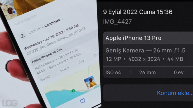 iPhone 14 Pro LOG Görsel