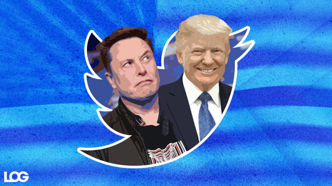 Elon Musk Donald Trump Twitter LOG Tasarım