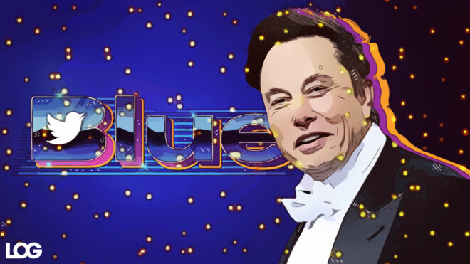 Elon Musk Twitter Blue LOG Tasarım