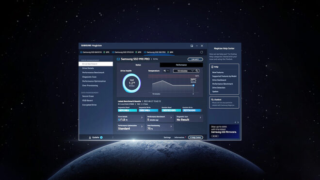 Samsung Magician yazılımı