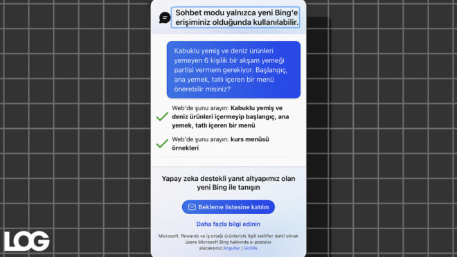 ChatGPT Microsoft Bing LOG Görsel