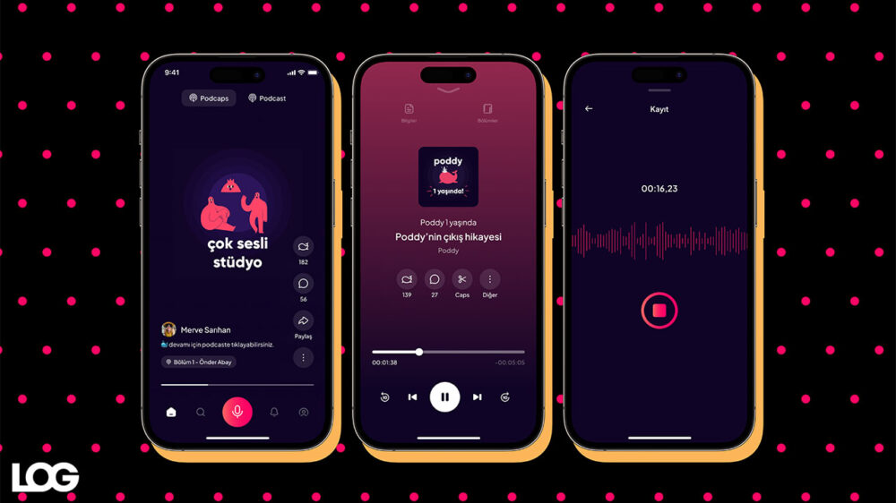 Podcast Log In Çok sesli modern podcast platformu Poddy yayında - LOG