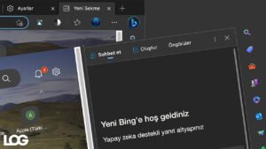 Yeni Bing sohbet botu, Microsoft Edge LOG Görsel