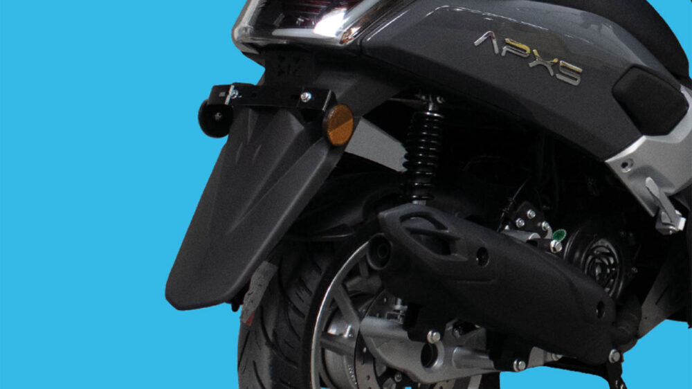 APEC APX5 150CC maxi scooter için A101 kampanyası LOG