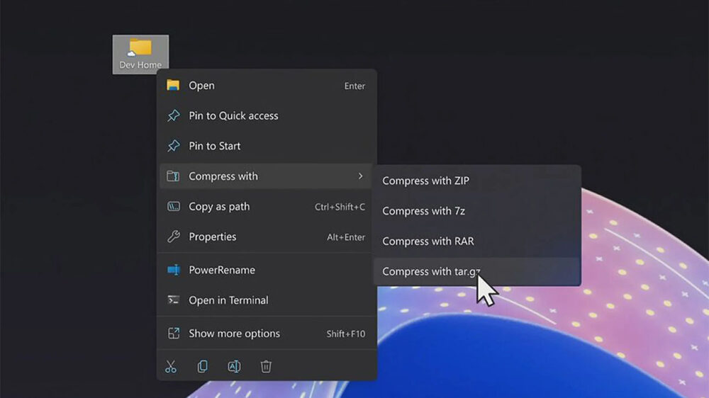 Windows 11 için yerleşik RAR, Tar ve 7-Zip desteği oldukça geç gelecek