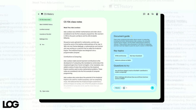 Google NotebookLM LOG Tasarım