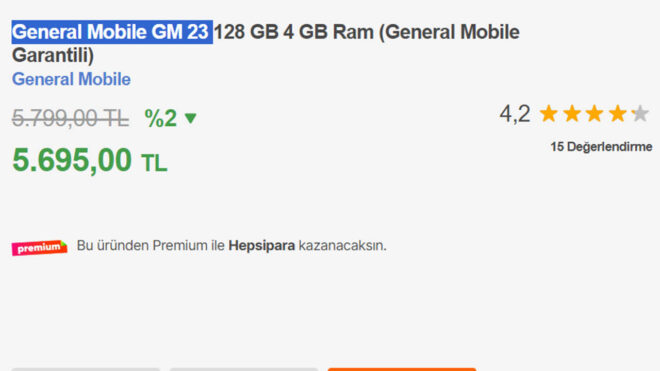 General Mobile GM 23