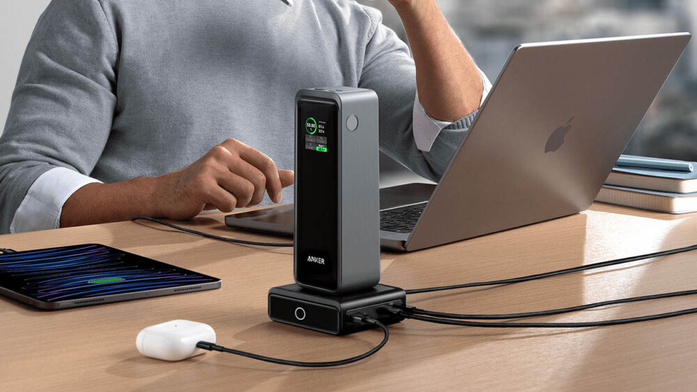 Custodia Rigida Da Viaggio Per Anker Prime Power Bank 27.650mAh 250W – Con Gancio E Tasca In Rete Per Cavi (Solo Custodia)